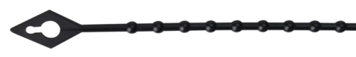 Perełkowa opaska kablowa, wielokrotnego użycia, czarna 200×1.8mm D=5-59mm PA6.6 200F-GY TRACON