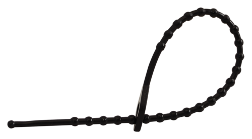 120F-GY-1 Perełkowa opaska kablowa, wielokrotnego użycia, czarna 150×2mm D=8-35mm PE 150F-GY TRACON