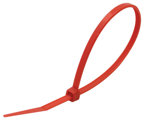 Opaska kablowa czerwona 200×3.6mm D=2-50mm PA6.6 170P TRACON
