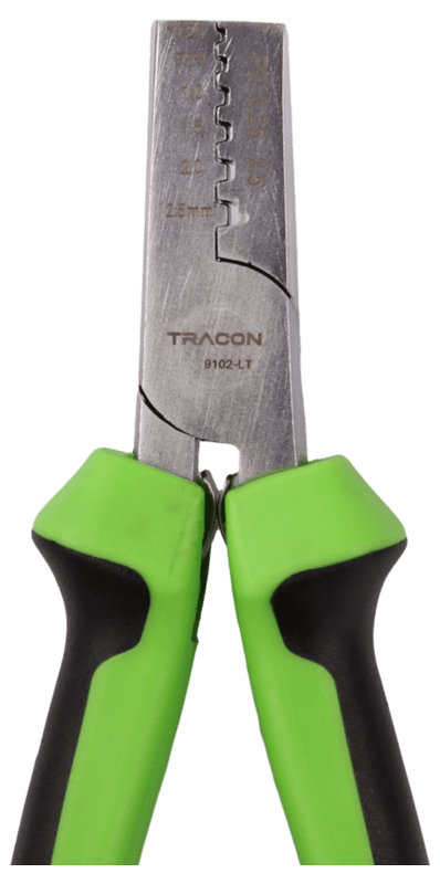 Praska do tulejek izolowanych, nieizolowanych i podwójnych 0.25-2.5mm2 9102-LT TRACON