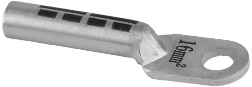 Nieizolowana końcówka rurkowa z oczkiem aluminium (Al)AS25-10