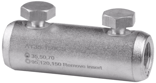 Łącznik rurkowy ze zrywalnymi śrubami aluminium (Al)AT35-150CS