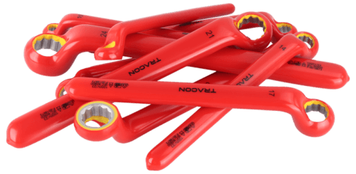 Zestaw izolowanych kluczy oczkowych do 1000V, 9-częściowy 1000V CR-V 10-24mm CSSET9 TRACON