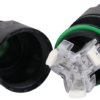 Hermetyczne złącze kablowe z dławikami, z szybkozłączką 3×1-3×2.5 mm2 IP68 PA6.6 CST25F TRACON