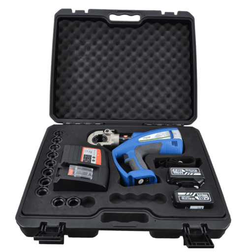 DK60E-6 Praska elektrohydrauliczna z końcówkami w walizce 16-300mm2 4900g 60kN DK60E TRACON