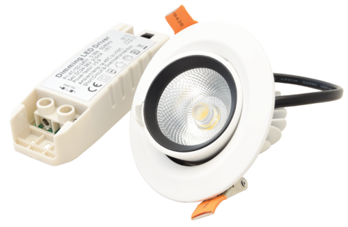 Oprawa LED do sufitów podwieszanych, obrotowa 200-240VAC 10 W 800 lm DLCOBA10W TRACON