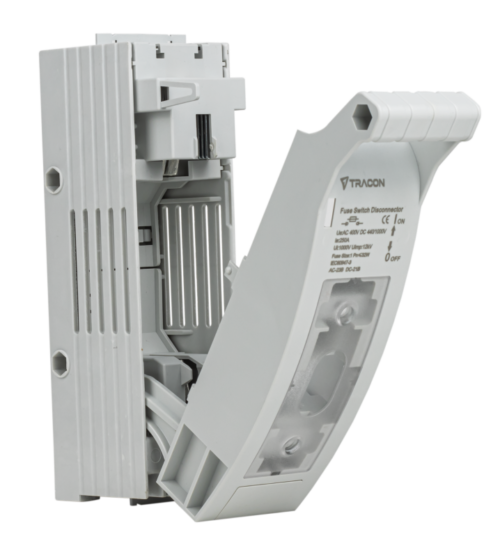 Rozłącznik bezp. do płyty montażowej, poziomy, zacisk płaski AC415V 250A 1P DSH1-1 TRACON