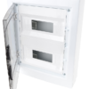 Rozdzielnica natynkowa z dymnymi płaskimi drzwiami,szyna N/P 2×12 (24) modul IP40 (H×W×D=415×330×100mm) EDFKS-12/2 TRACON