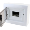 Rozdzielnica natynkowa z dymnymi płaskimi drzwiami, plastik 1×8 (8) modul IP40 (H×W×D=195×240×90mm) EDFKS-8/1 TRACON