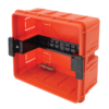 Rozdzielnica podtynkowa, dymne drzwi płaskie 1×8 (8) modul IP40 (H×W×D=180×220×88mm) EDSS-8/1 TRACON
