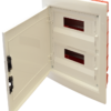 EDSSN-122-1 Rozdzielnica podtynkowa, białe drzwi płaskie, szyna N/PE 2×12 (24) modul IP40 (H×W×D=395×305×85mm) EDSSN-12/2 TRACON