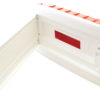 Rozdzielnica podtynkowa, białe drzwi płaskie 1×18 (18) modul IP40 (H×W×D=270×440×85mm) EDSSN-18/1 TRACON