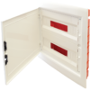 Rozdzielnica podtynkowa, białe drzwi płaskie 2×18 (36) modul IP40 (H×W×D=480×440×90 mm) EDSSN-18/2 TRACON