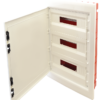 Rozdzielnica podtynkowa, białe drzwi płaskie 3×18 (54) modul IP40 (H×W×D=655×440×90 mm) EDSSN-18/3 TRACON