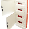 EDSSN-184-1 Rozdzielnica podtynkowa, białe drzwi płaskie 4×18 (72) modul IP40 (H×W×D=860×440×95mm) EDSSN-18/4 TRACON