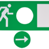 Ewakuacyjna oprawa LED z piktogramami 230V 50Hz 13×LED EXIT-01-J TRACON
