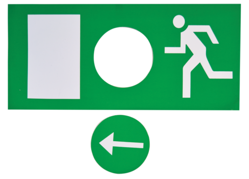 Ewakuacyjna oprawa LED z piktogramami 230V 50Hz 13×LED EXIT-01-J TRACON