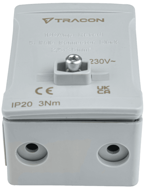 Listwa zaciskowa linii głównej, plombowana, szara 2x35mm2 / 3x35mm2 690VAC 100A FSK35SZ TRACON