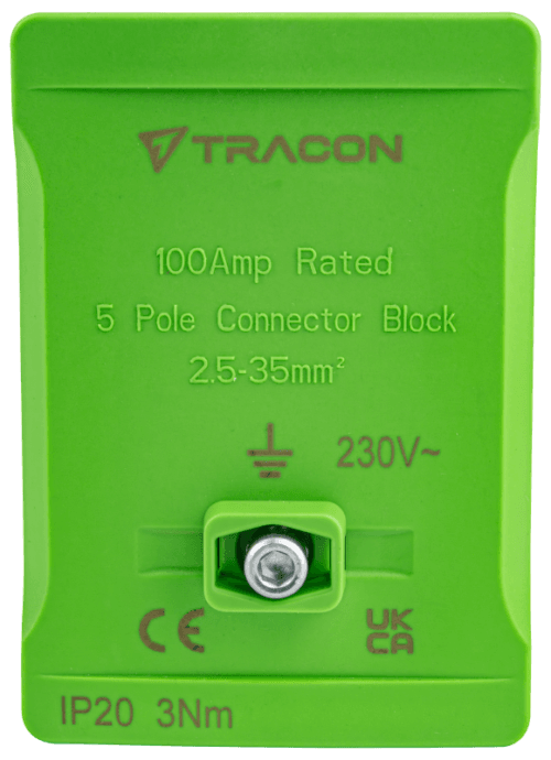 Listwa zaciskowa linii głównej, plombowana, zielona 2x35mm2 / 3x35mm2 690VAC 100A FSK35Z TRACON