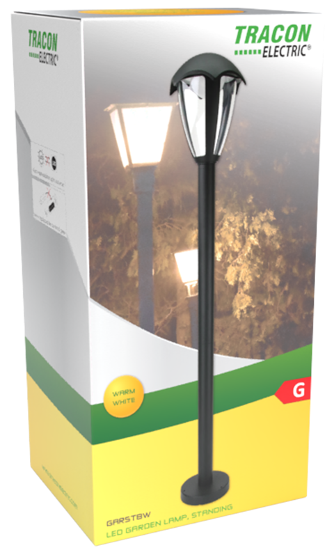 Ogrodowa oprawa stojąca LED 230 VAC 50 Hz 8 W GARST8W TRACON