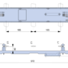 Osłona pola rezerwowego 100 mm szerokości, 185mm H-RF TRACON