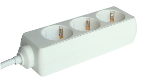 Przedłużacz wielogniazdowy schuko białyH3-5M