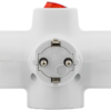 Adapter gniazdo z przełącznikiem, białe 3×SCHUKO 250 VAC 16 A KACS3 TRACON