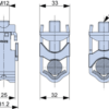 KM2G-1 Zacisk ramkowy V do urządzeń SL max.300mm2 KM2G TRACON