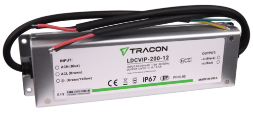 Zasilacz LED w metalowej obudowieLDCVIP-200-12