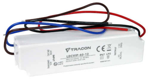 Zasilacz LED w obudowie z tworzywa Zasilacz LED w obudowie z tworzywaLDCVIP-60-12