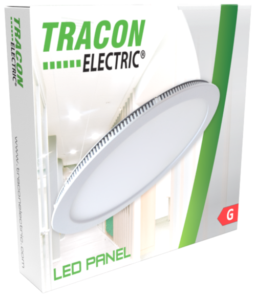 Downlight LED, podtykowy, okrągły, biały 220-240 VAC 6 W 490 lm LED-DL-6NW TRACON