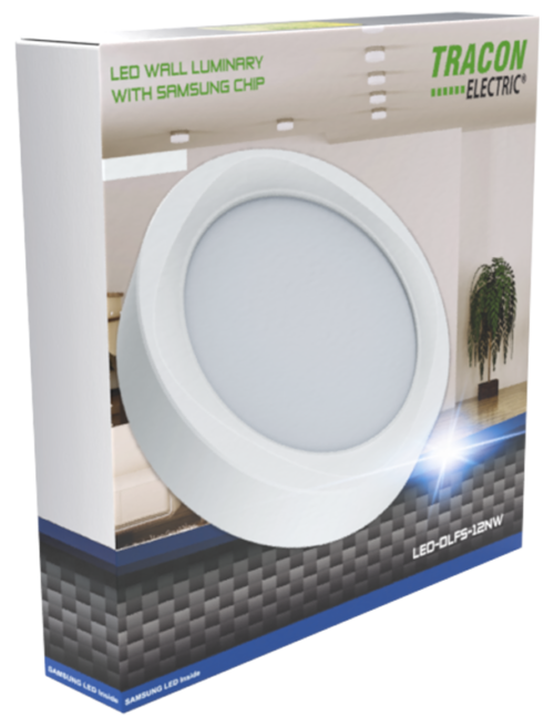 Natyknowa okrągła oprawa LED z układem SAMSUNG 230 VAC 18W 1440lm LED-DLFS-18NW TRACON