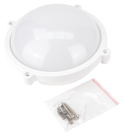 Hermetyczna okrągła oprawa LED okrągła, obud. plastikowa 230 VAC 50 Hz 8 W LHIPK8W TRACON