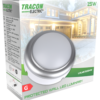 Oprawa plastikowa naścienna LED, okrągła, srebrna ramka 230 V 50 Hz 15 W LHLMKS15NW TRACON