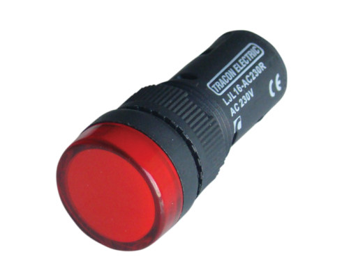 Lampka kontrolna LED czerwonaLJL16-DC230R