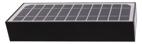 Solarna oprawa ścienna LED z czujnikiem ruchu, czarna 6W 4000K 900 lm LSBB6W TRACON