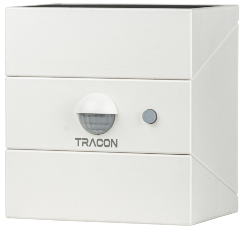 Solarna oprawa ścienna LED z czujnikiem ruchu, biała 2 W 3000/4000/6000 K 300 lm LSCW2W TRACON
