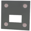 Magnetyczna płyta czołowa do oprawy LVS03, antracytowa 86.5x86.5x2mm LVS03A TRACON