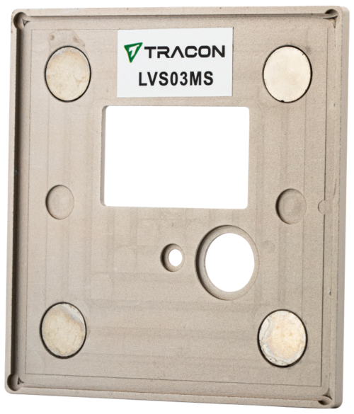 LVS03MS-1 Magnetyczna płyta czołowa do oprawy LVS03M, srebrna 86.5x86.5x2mm LVS03MS TRACON