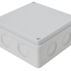 Obudowa elektroniczna, jasnoszara, pełna pokrywa 150×150×70mm IP55 MED15157 TRACON