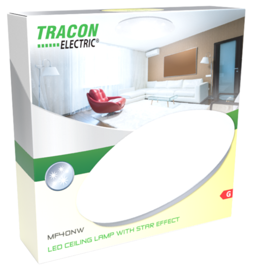 Lampa sufitowa LED z efektem nocnego nieba 230 V 50 Hz 24 W MF24NW TRACON
