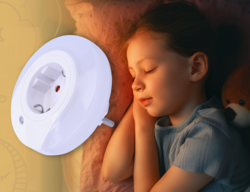 Lampka nocna z czujnikiem 230VAC 50Hz 0.42W NLSCHUKO TRACON