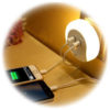 Lampka nocna wtykowa z portem USB 230VAC 50Hz 0.4W NLUSB TRACON