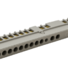 Szyna izolowana uziemiająca N/PE), zamknięta 230/400VAC 63A 7.6×18.3mm NPE-Z-24 TRACON