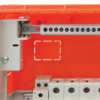 Szyna izolowana uziemiająca N/PE), zamknięta 230/400VAC 63A 7.6×18.3mm NPE-Z-24 TRACON