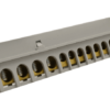 Szyna izolowana uziemiająca N/PE 230/400VAC 100A 13.7×26.6mm NPE-Z-38 TRACON