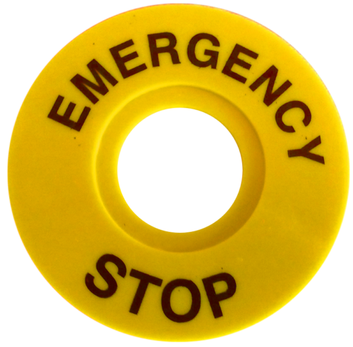 Plakietka EMERGENCY STOPNYG3-ES60