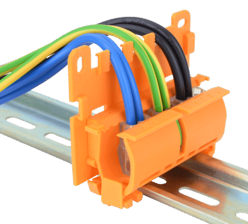 Adapter szynowy do łączników otwieranych OVO PA6.6 OVO-A1 TRACON