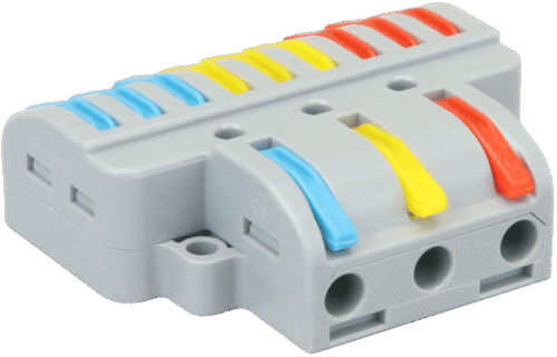 Łącznik bezśrubowy, otwierany 0.5-4mm2 32A 400VAC 3P OVO3P39 TRACON