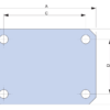 Zacisk płytkowy do szyn 40mm, obszar przyłącza 34x10mm PK40/34X10 TRACON